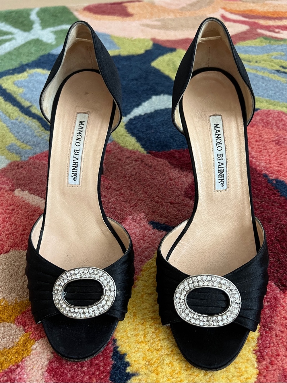 Manolo Blahnik Sedaraby D'Orsay open-toe pumps